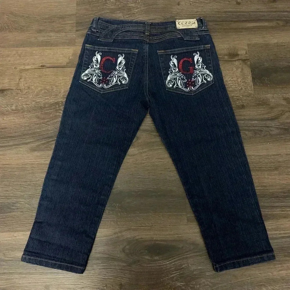 Coogi capris multi color bedazzled butt size 7/8 - Picture 8 of 8